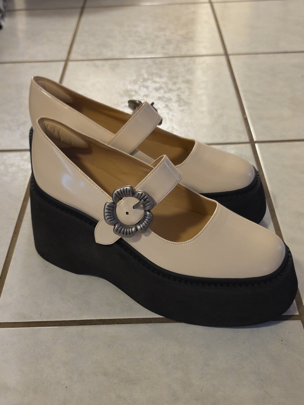 Coach Platform Mary Janes